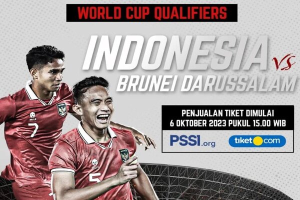 Siap-Siap! Tiket Indonesia vs Brunei Dijual Mulai Sore Ini, Ini Daftar